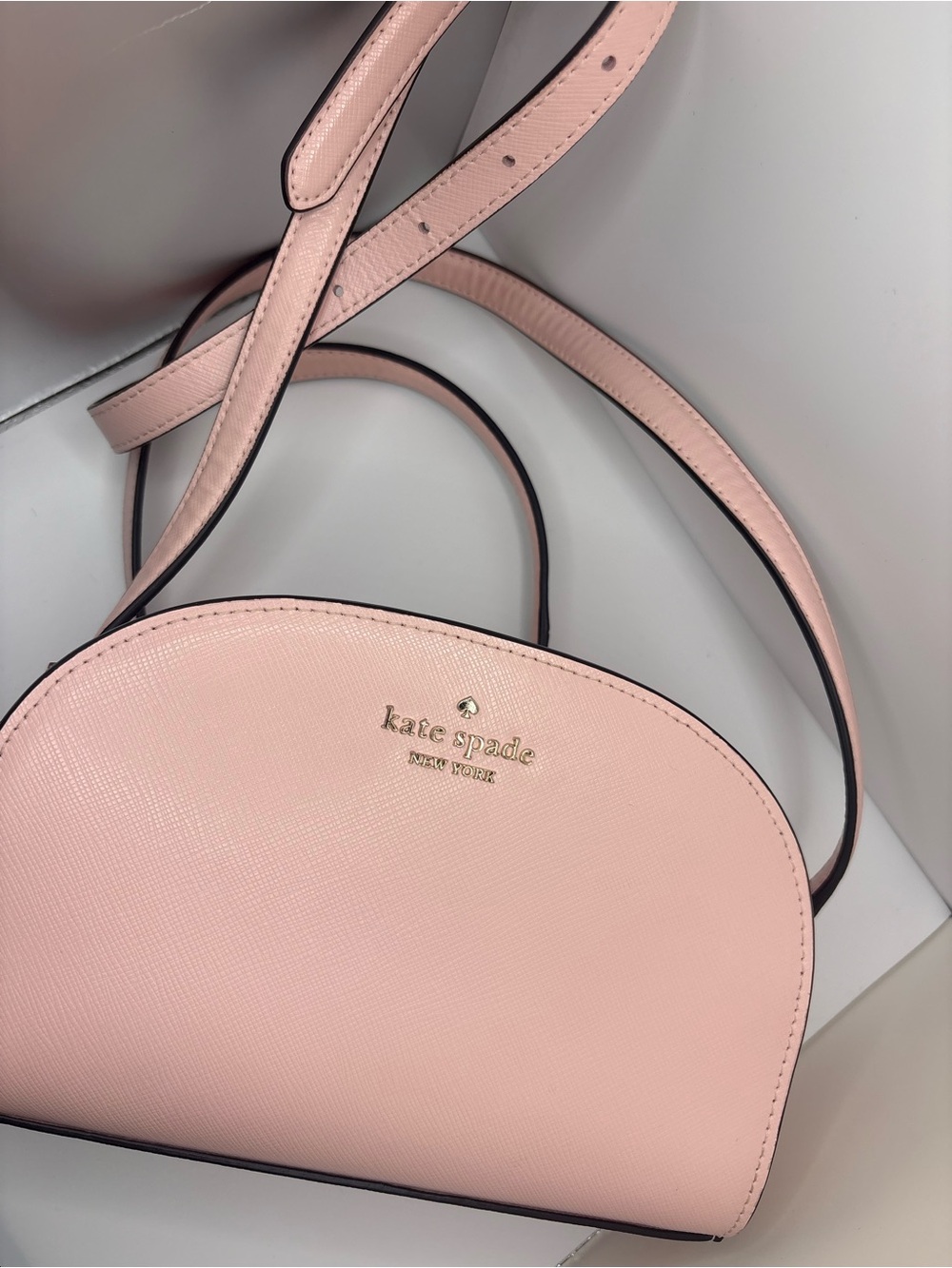 kate spade Blush Pink Leather Dome Crossbody - Picture 2 of 6